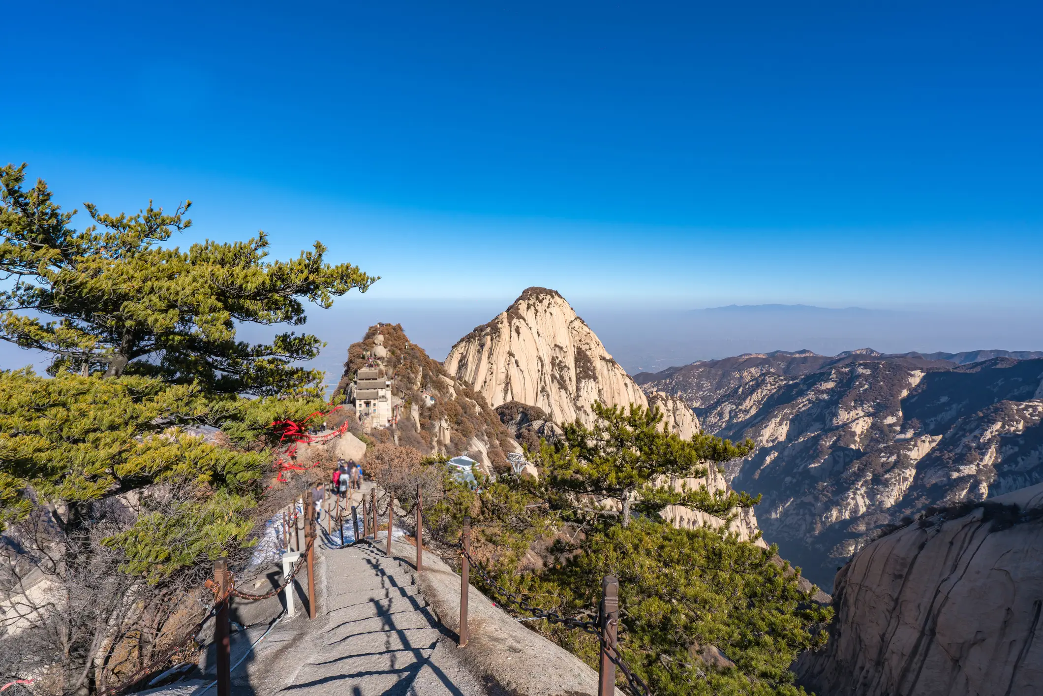 Der Wanderweg Hua Shan, China.