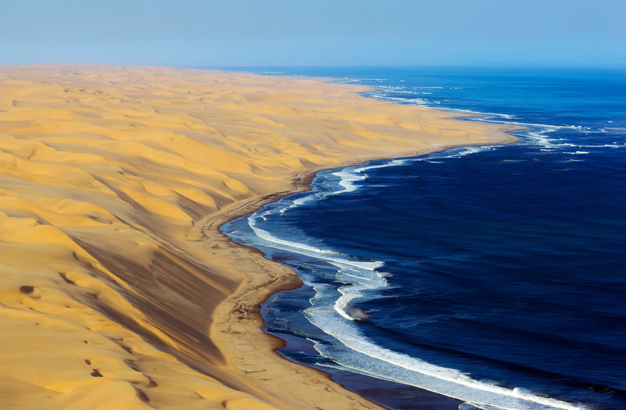 Namibie, Côte des squelettes Côte des Squelettes à l'Océan Atlantique, désert de Namib, Namibie.