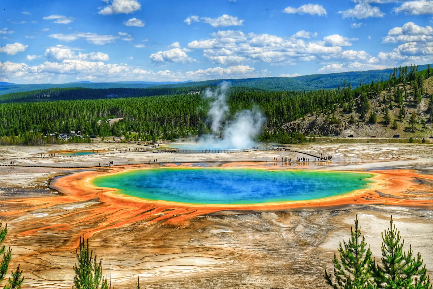 Heiße Quelle im Yosemite-Nationalpark