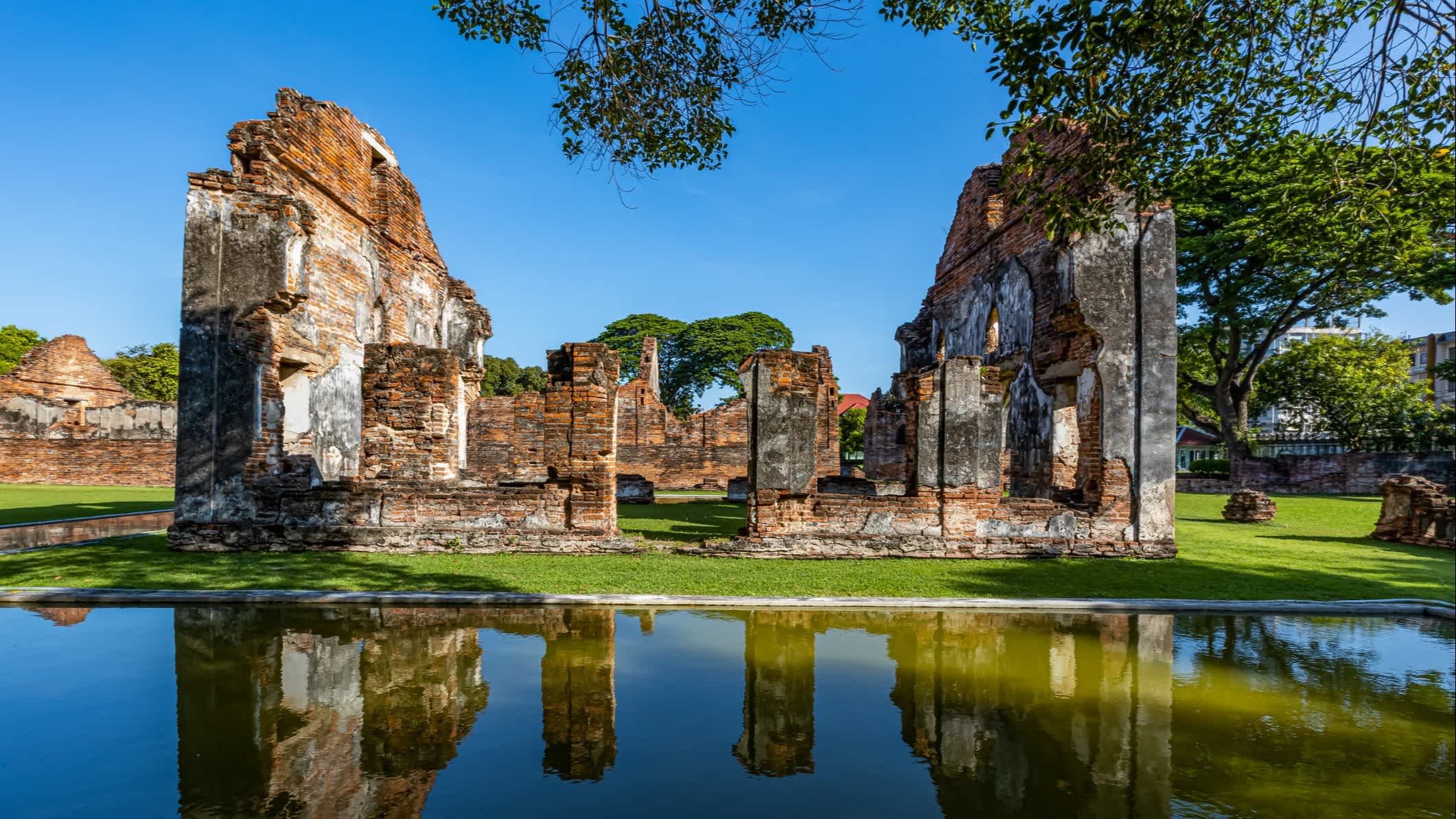 Un site historique dans la province de Lopburi, Thaïlande