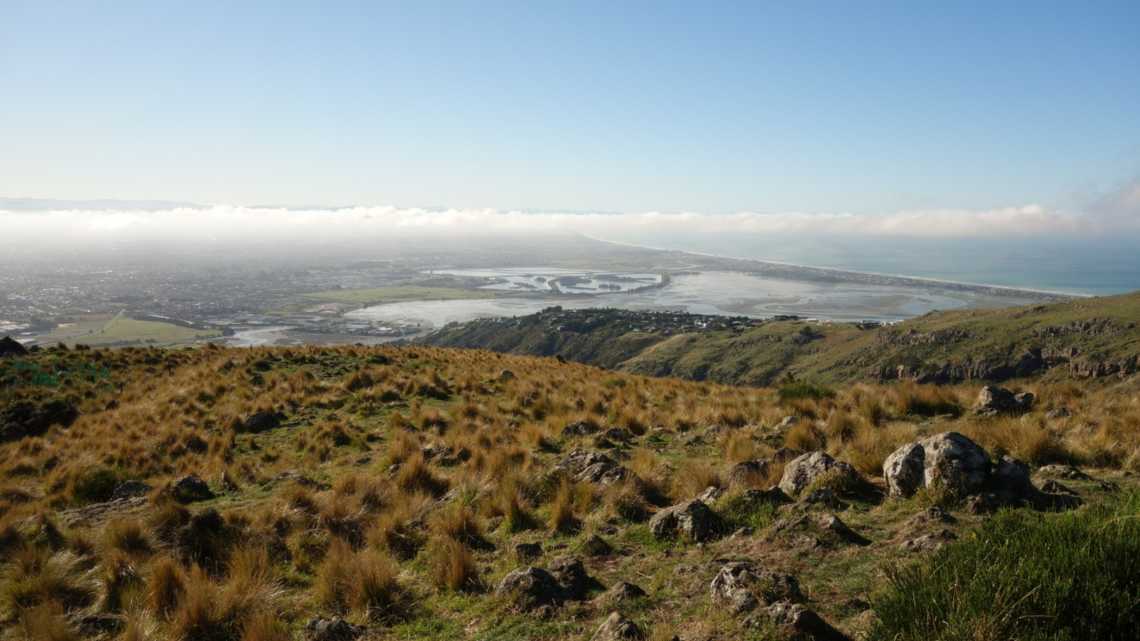 Vue de Christchurch, Nouvelle-Zélande, île du Sud