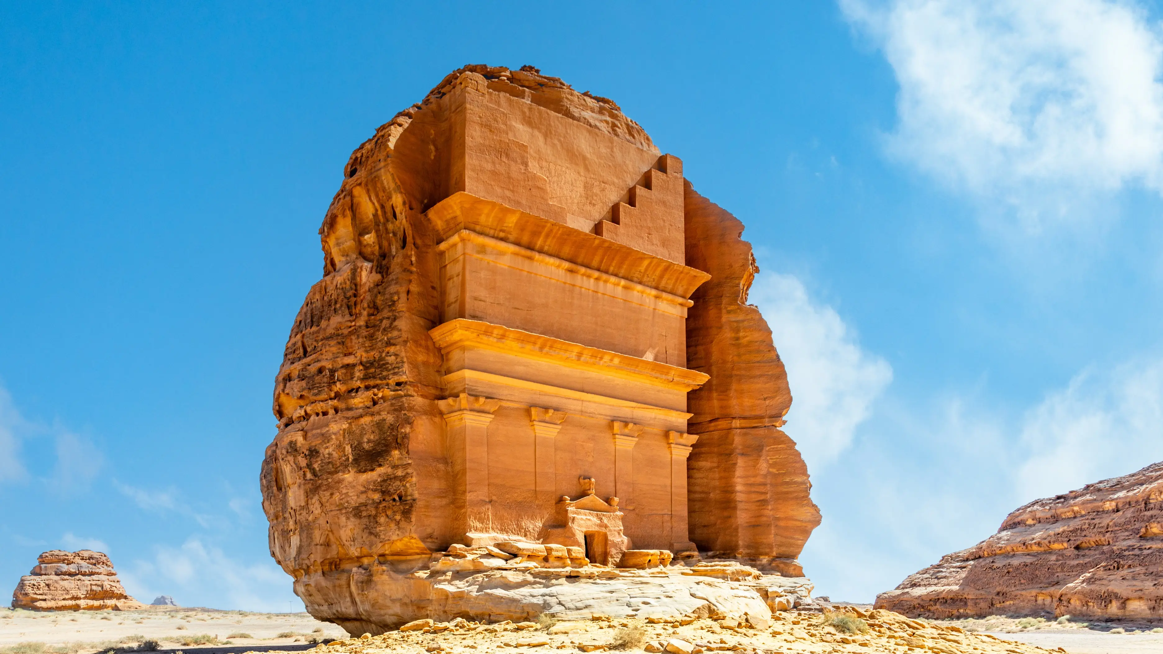 Saudi Arabia, Nabatäer-Gräber, Al-Ula Grab von Lihyan, Mada'in Salih, Hegra, Saudi-Arabien