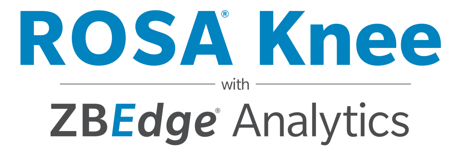ROSA Knee with ZBEdge Analytics | ZBEdge Analytics Logo 