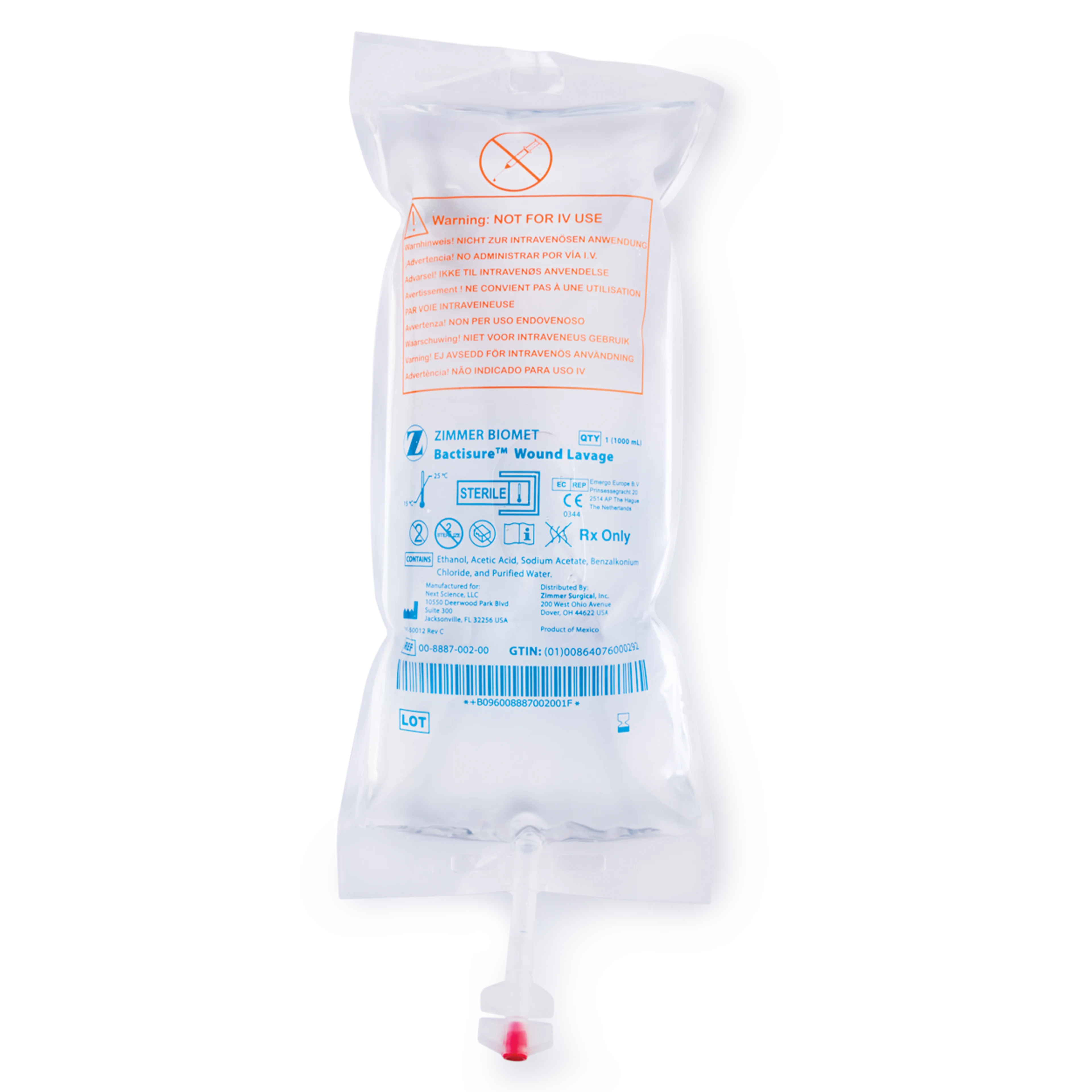 Bactisure Wound Lavage | Main Product Image