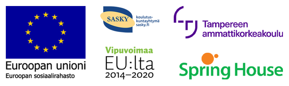 Logokoonti, Euroopan unioni, Vipuvoimaa EU:lta, SASKY, TAMK, Spring House