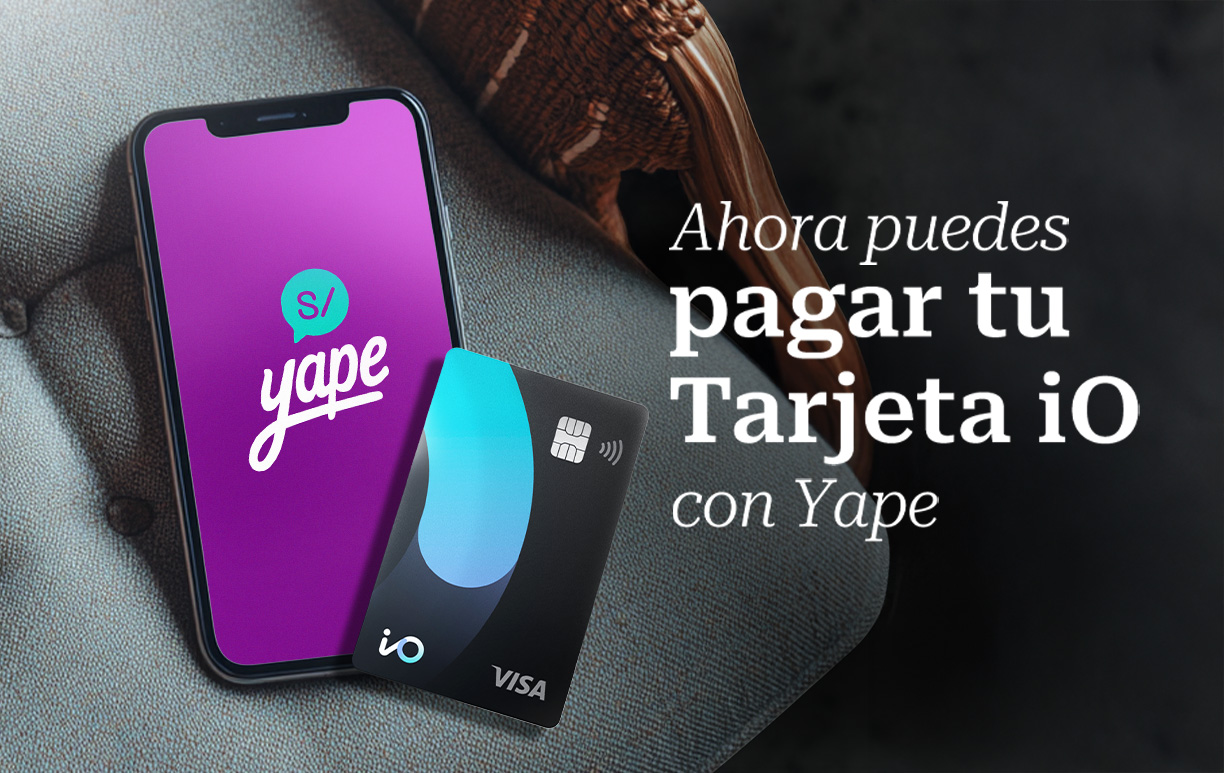 Image ¡Ahora puedes pagar tu Tarjeta iO con Yape!