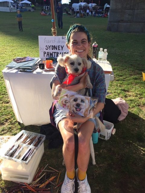 Nicki in action at Bradfield Bark, 2019