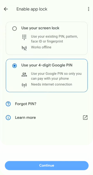 How to set up a Google Pay account step 8