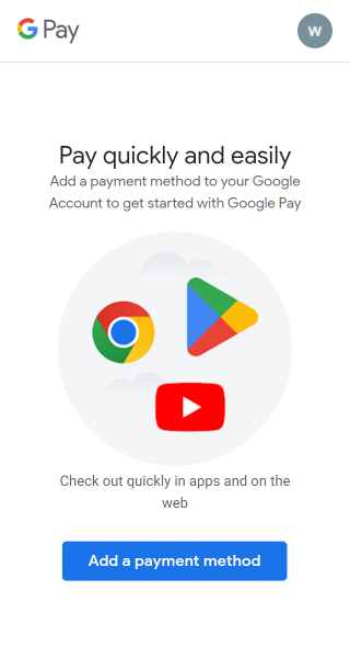 How to set up a Google Pay account step 2