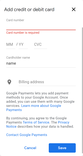 How to set up a Google Pay account step 3