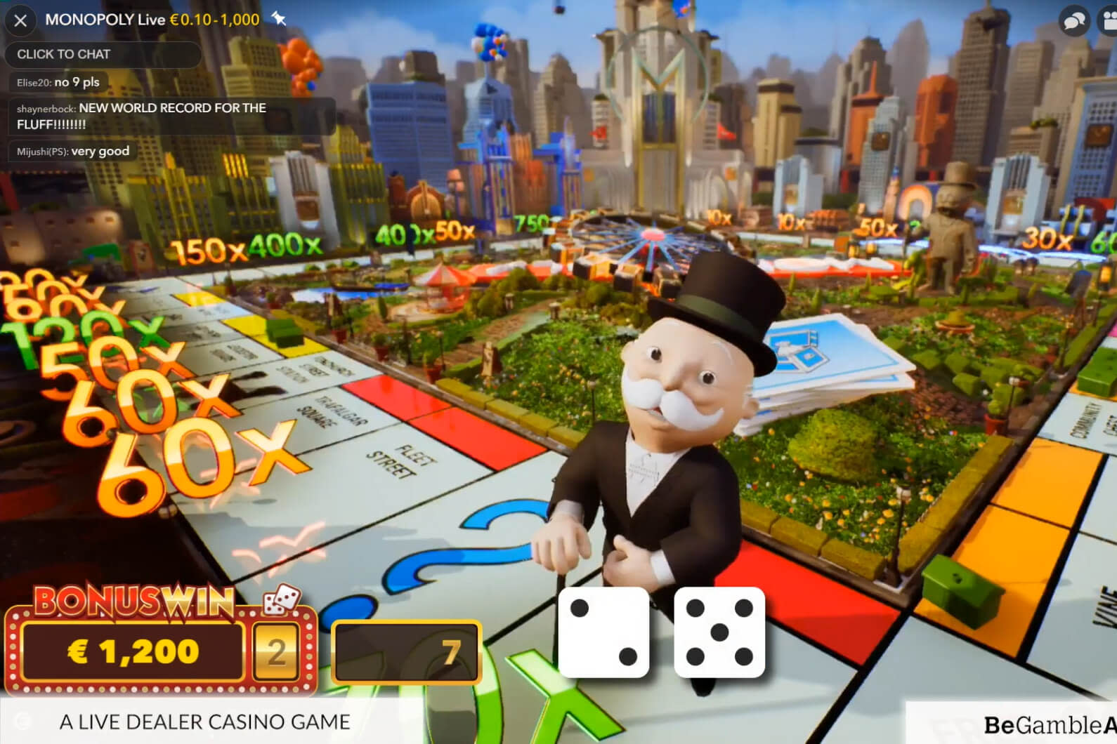 Monopoly live - Bonus round screenshot