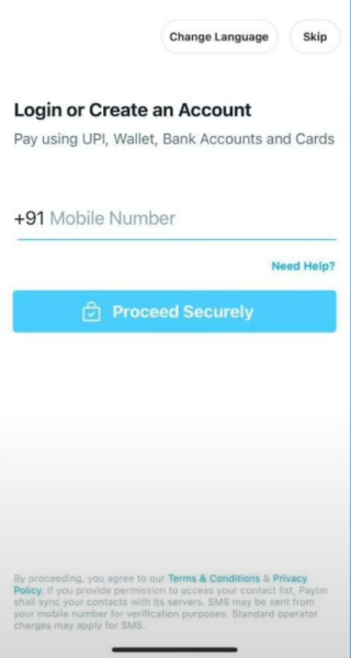 how to set up paytm step 2