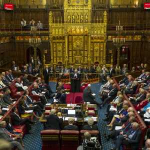 House of Lords with Lord Speaker Norman Fowler presiding 