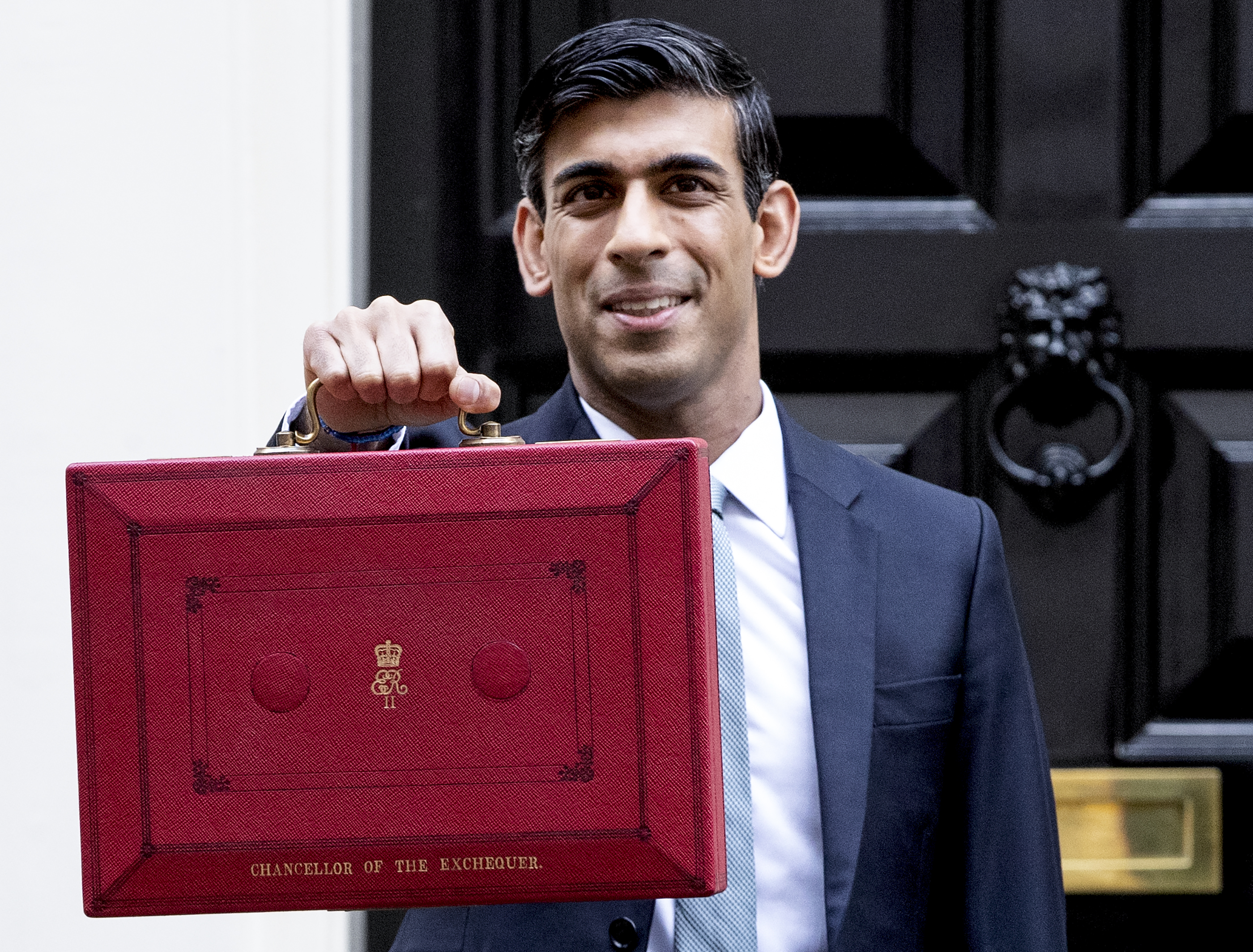 Chancellor of the Exchequer, Rishi Sunak MP, on budget day 11 March 2020 