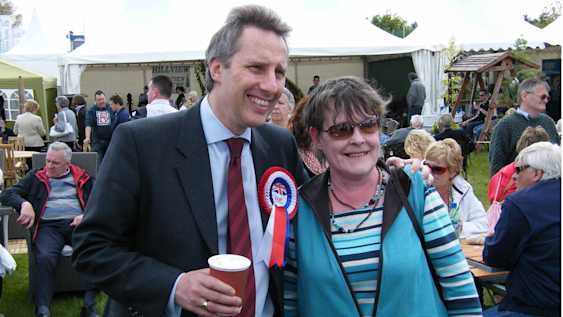 Ian Paisley Jr campaigning
