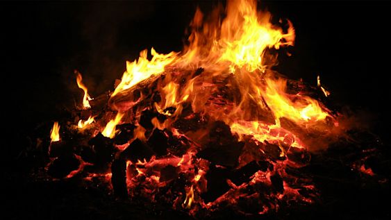 A bonfire