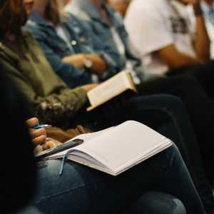 Photo of people in a meeting depicting a citizens' assembly