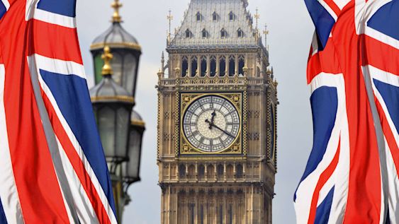 Parliament UK flags