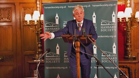 The Speaker of the House of Commons, The Rt Hon. John Bercow MP, giving his 2017 speech, 'Opening up the Usual Channels: next steps for reform of the House of Commons'