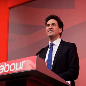 Labour Party Leader of the Opposition Ed Miliband giving a speech during the Labour conference 2015.