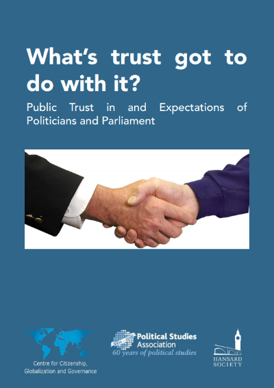 Cover image for What's Trust Got to do with it? Public Trust in and Expectations of Politicians and Parliament