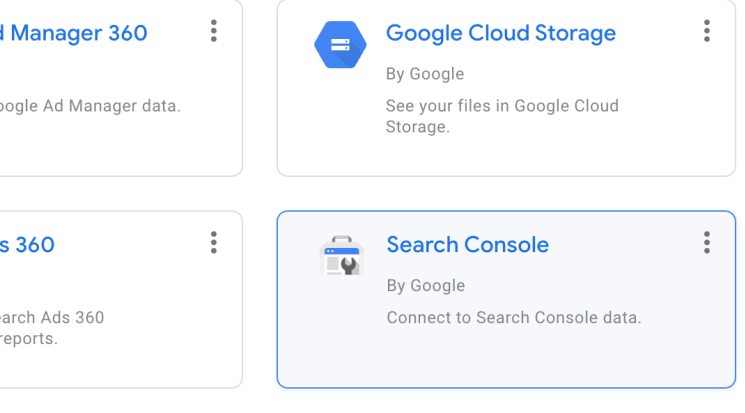 Search console connector