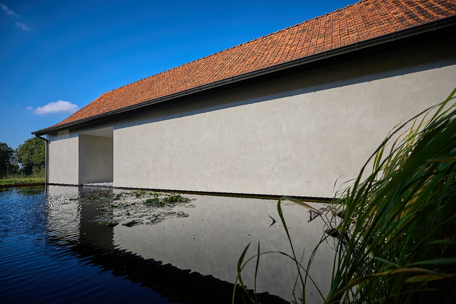 Rural house with BOSS clima facade insulation and rendered finish