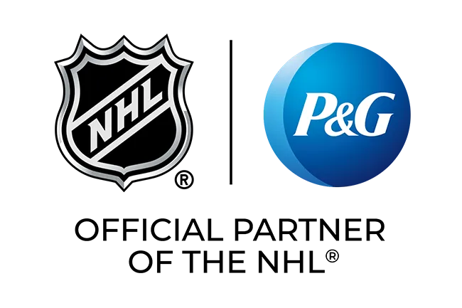P&G and NHL logos