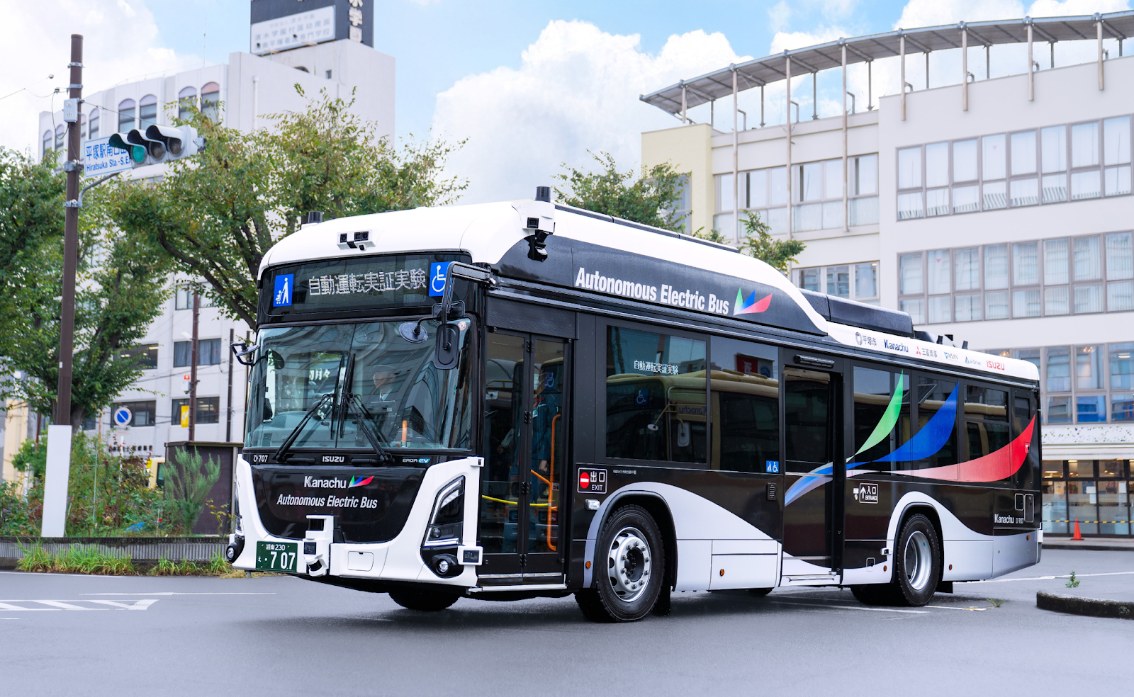 ティアフォー、神奈川県平塚市でいすゞ製「エルガEV 自動運転バス」を