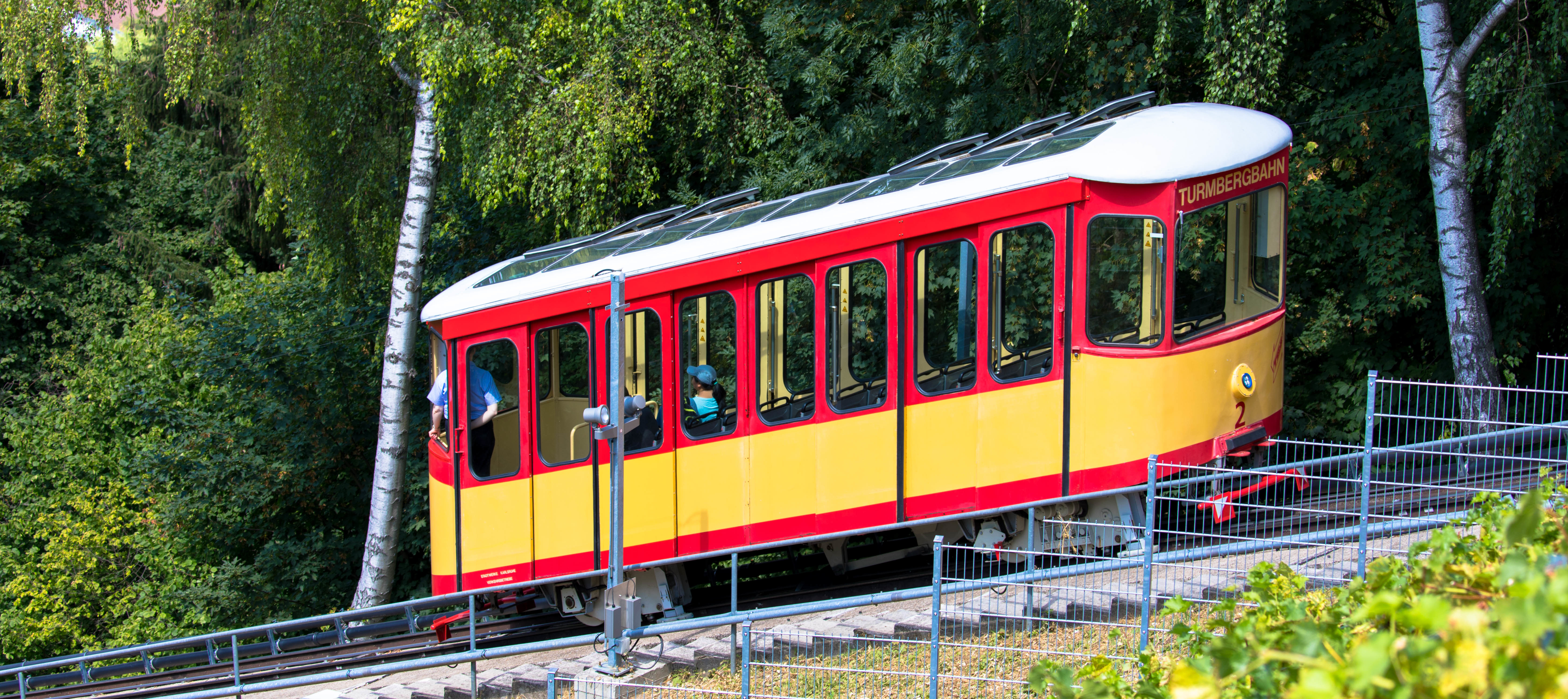 Karlsruhe - Ansicht Standseilbahn Turmberg