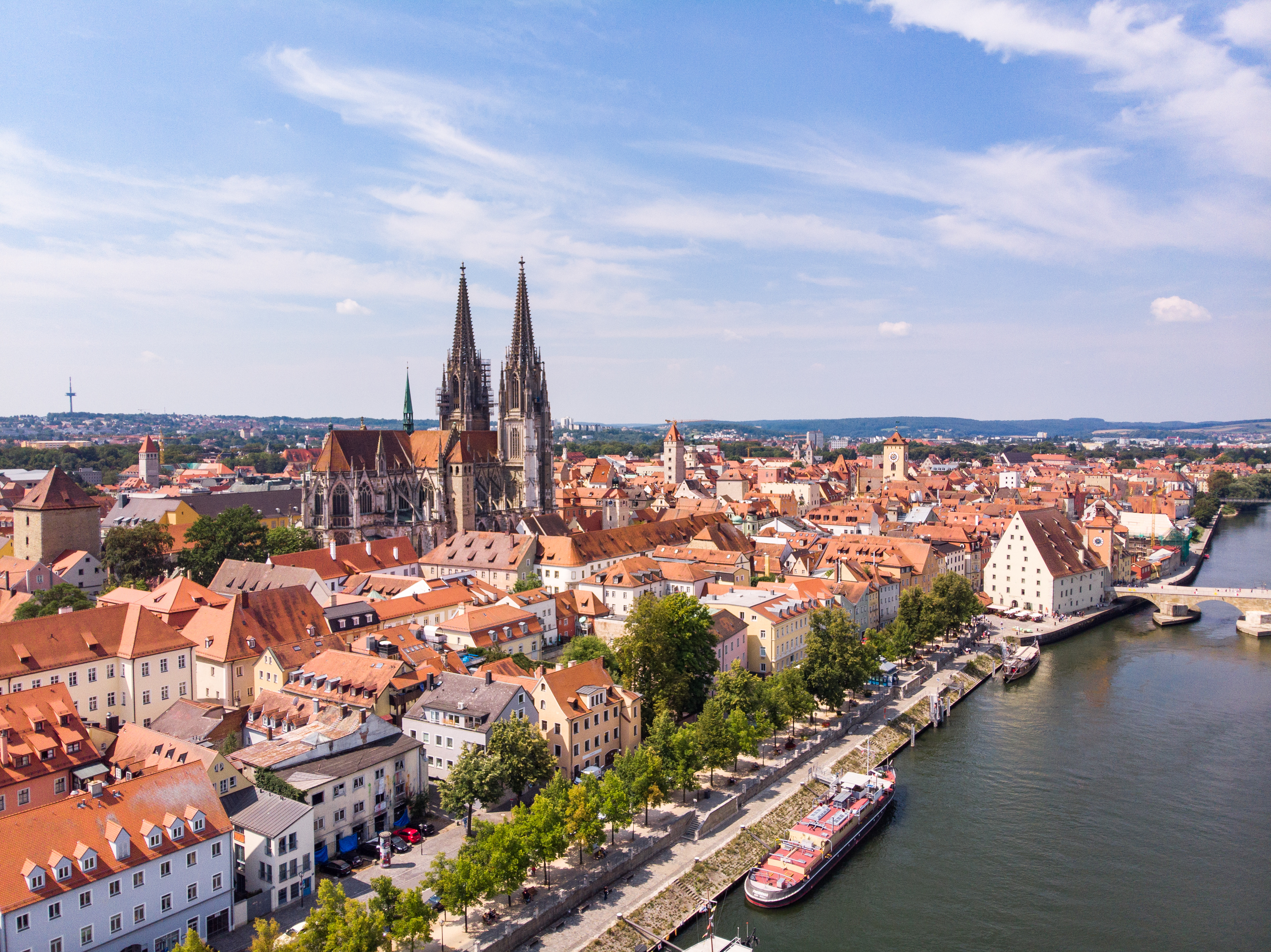 Bus mieten Regensburg - Ansicht der Stadt