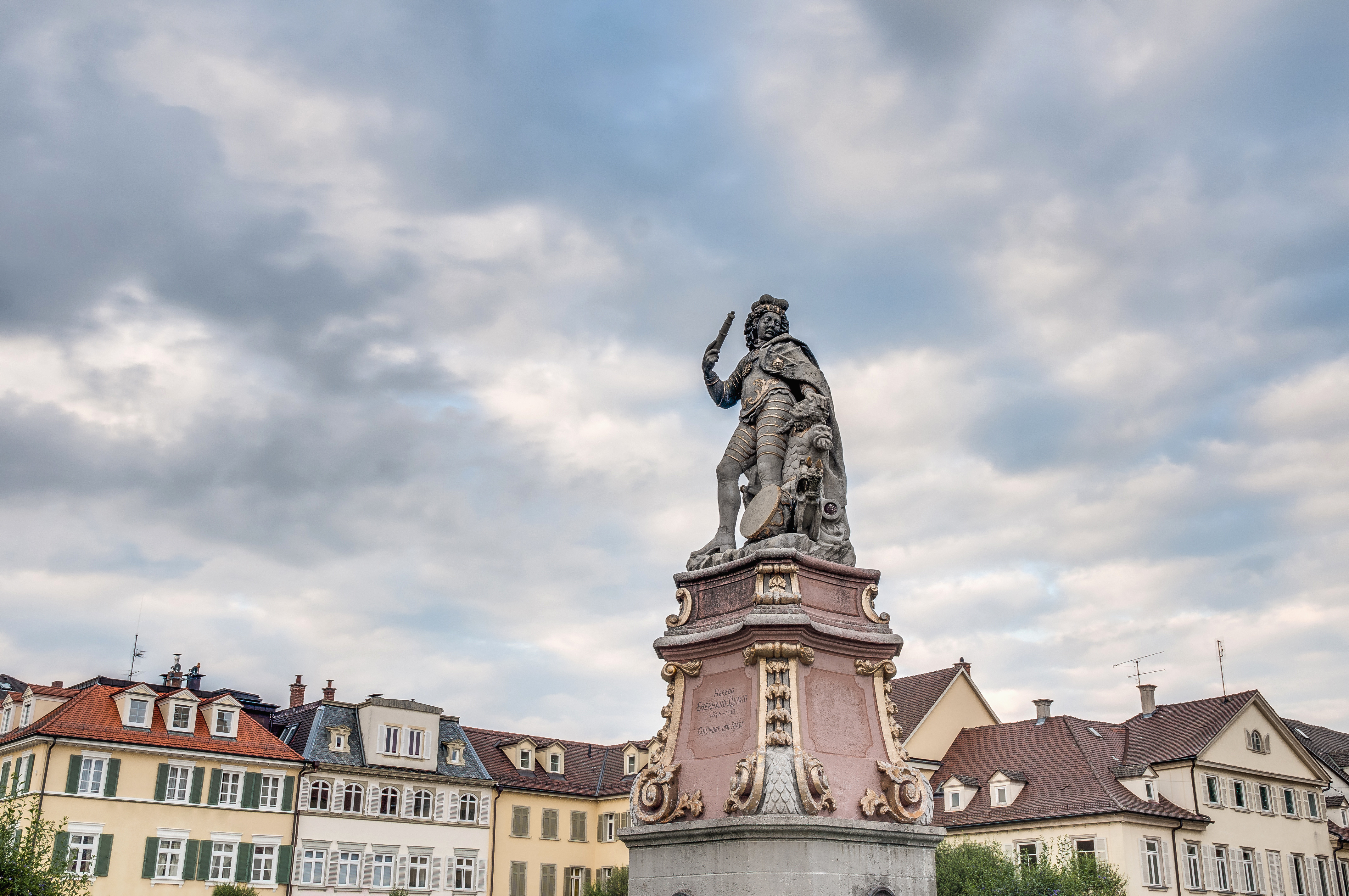 Ansicht der Innenstadt von Ludwigsburg