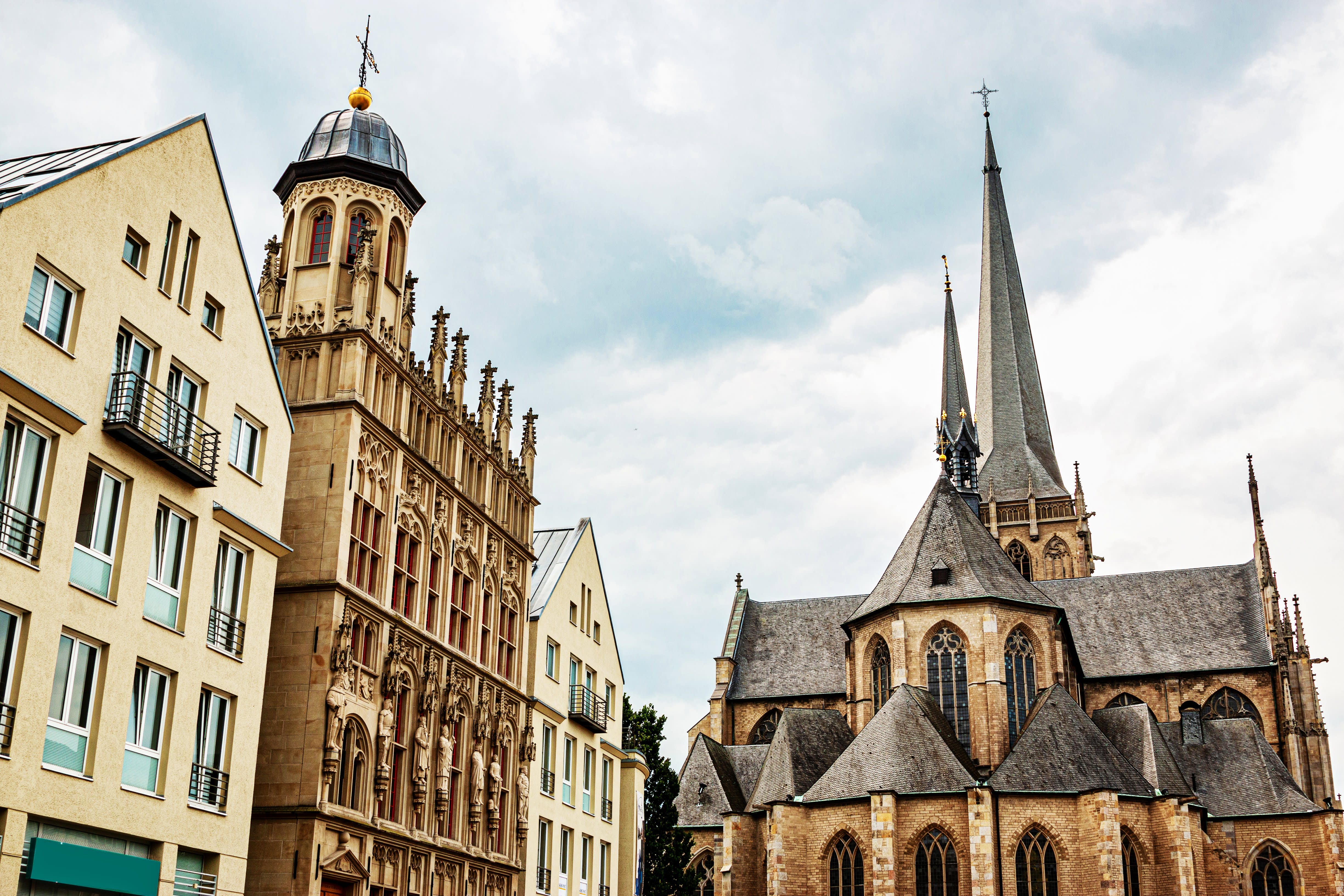 Ansicht der Stadt Wesel mit dem Willibrordi-Dom