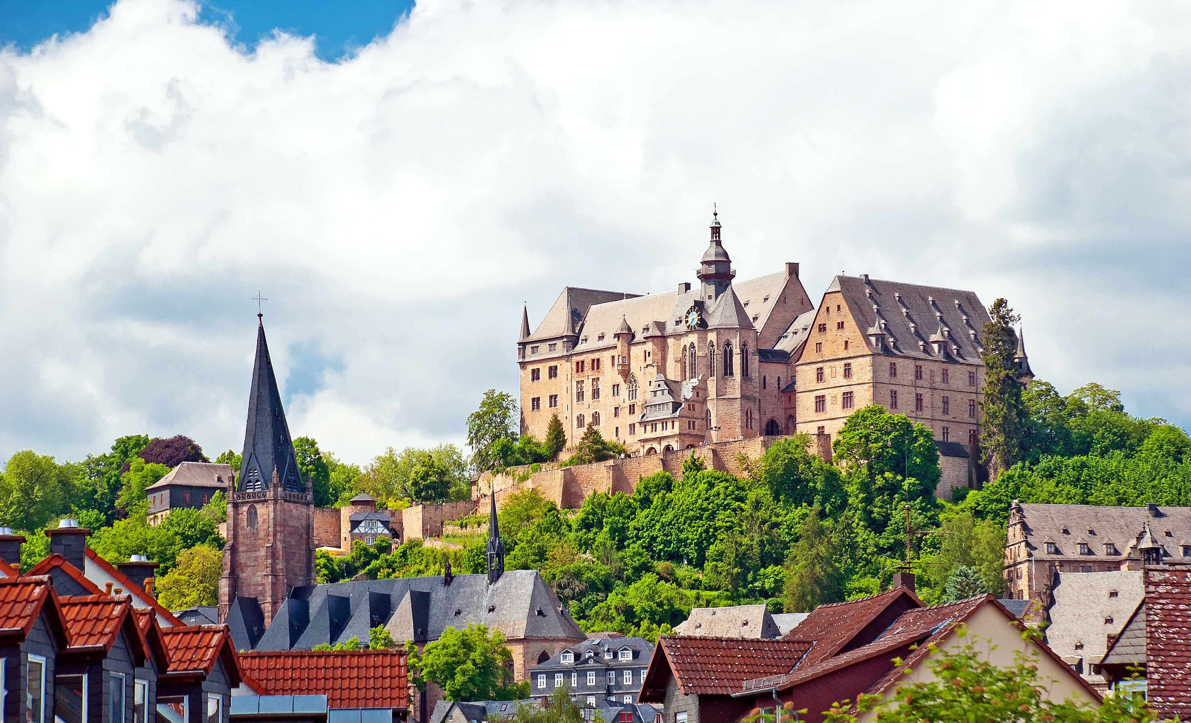 Marburg - Ansicht Marburger Landgrafenschloss