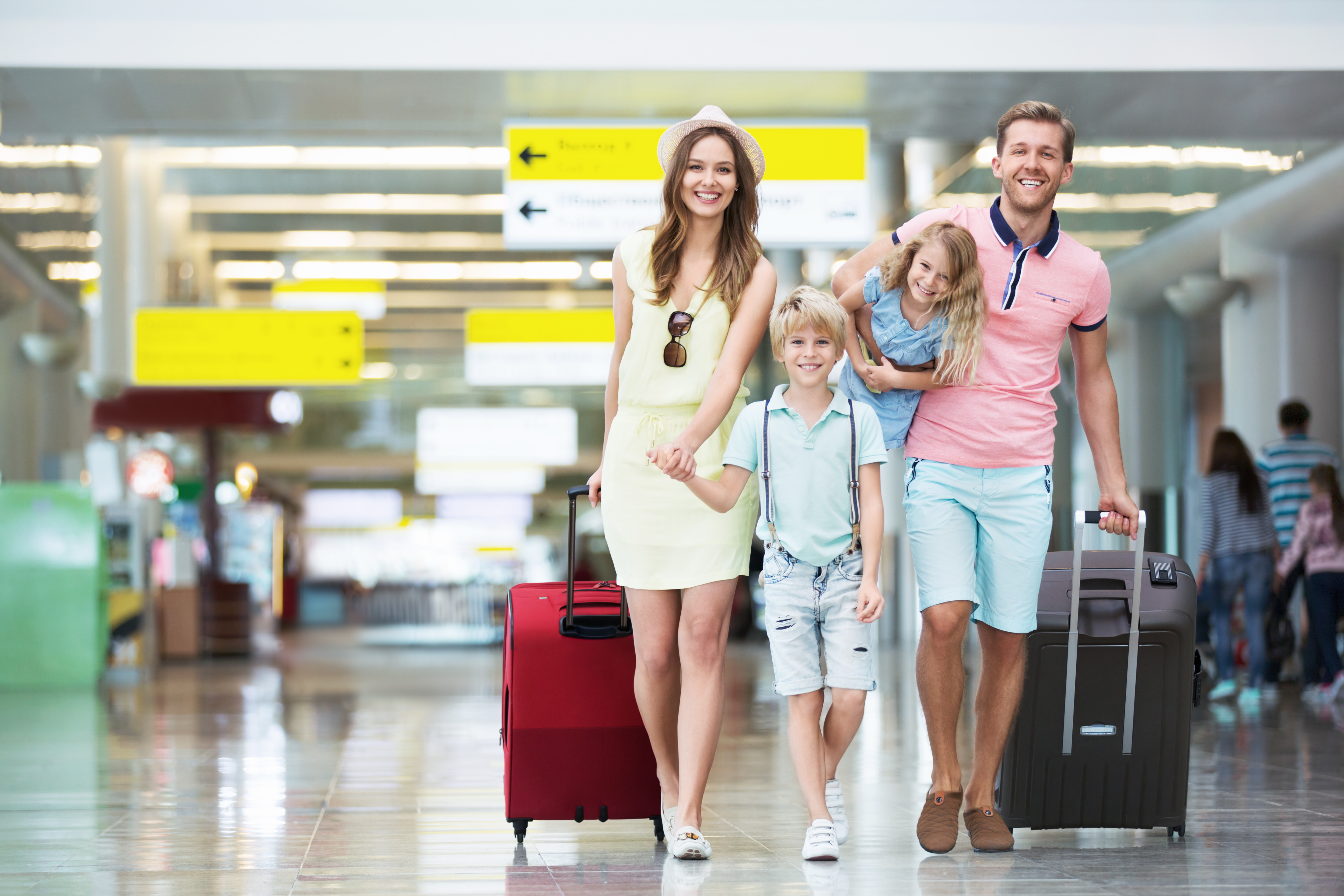Flughafentransfer - Private Reisegruppe junge Familie