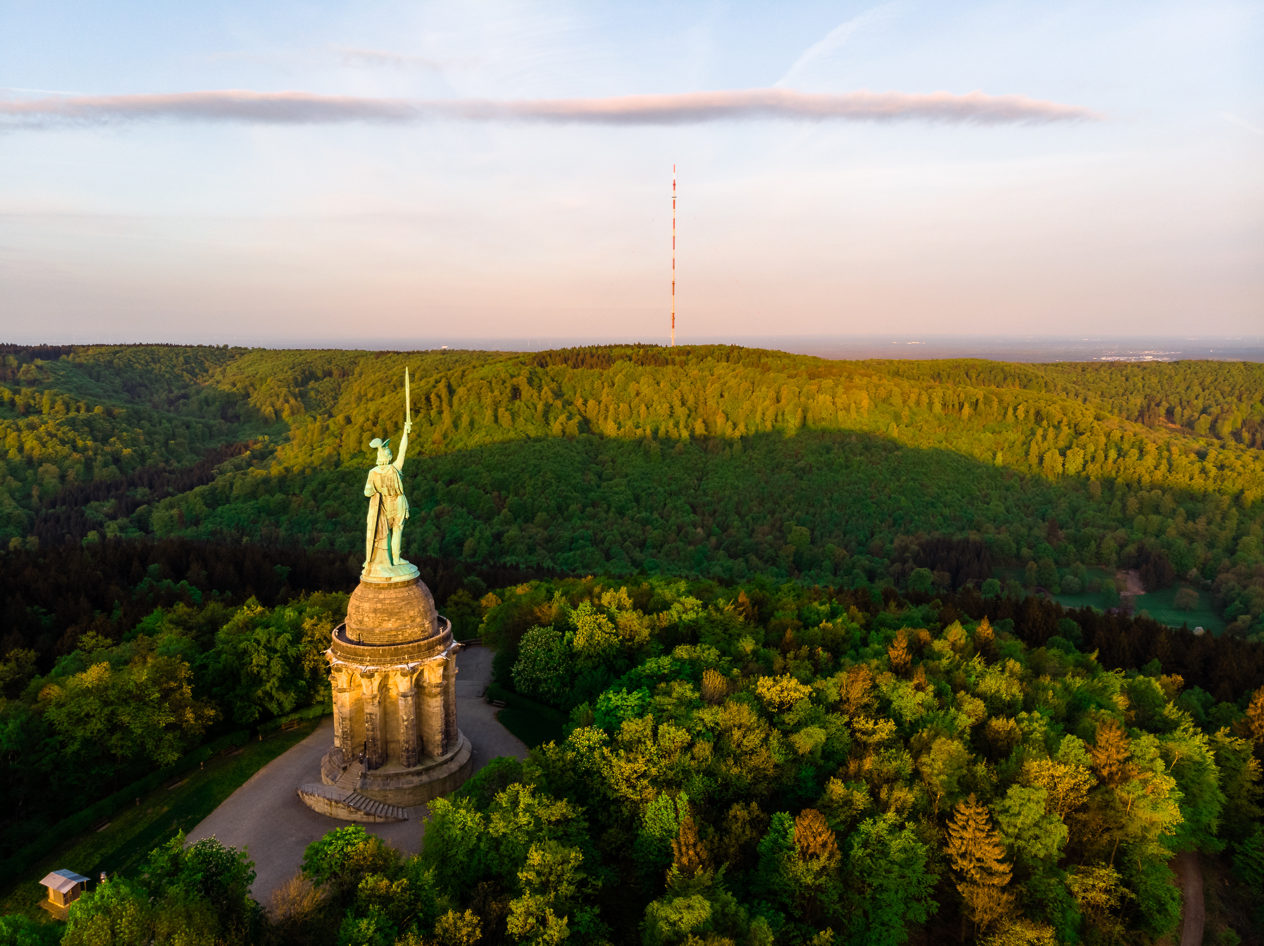 Paderborn - Ansicht Hermannsdenkmal von oben