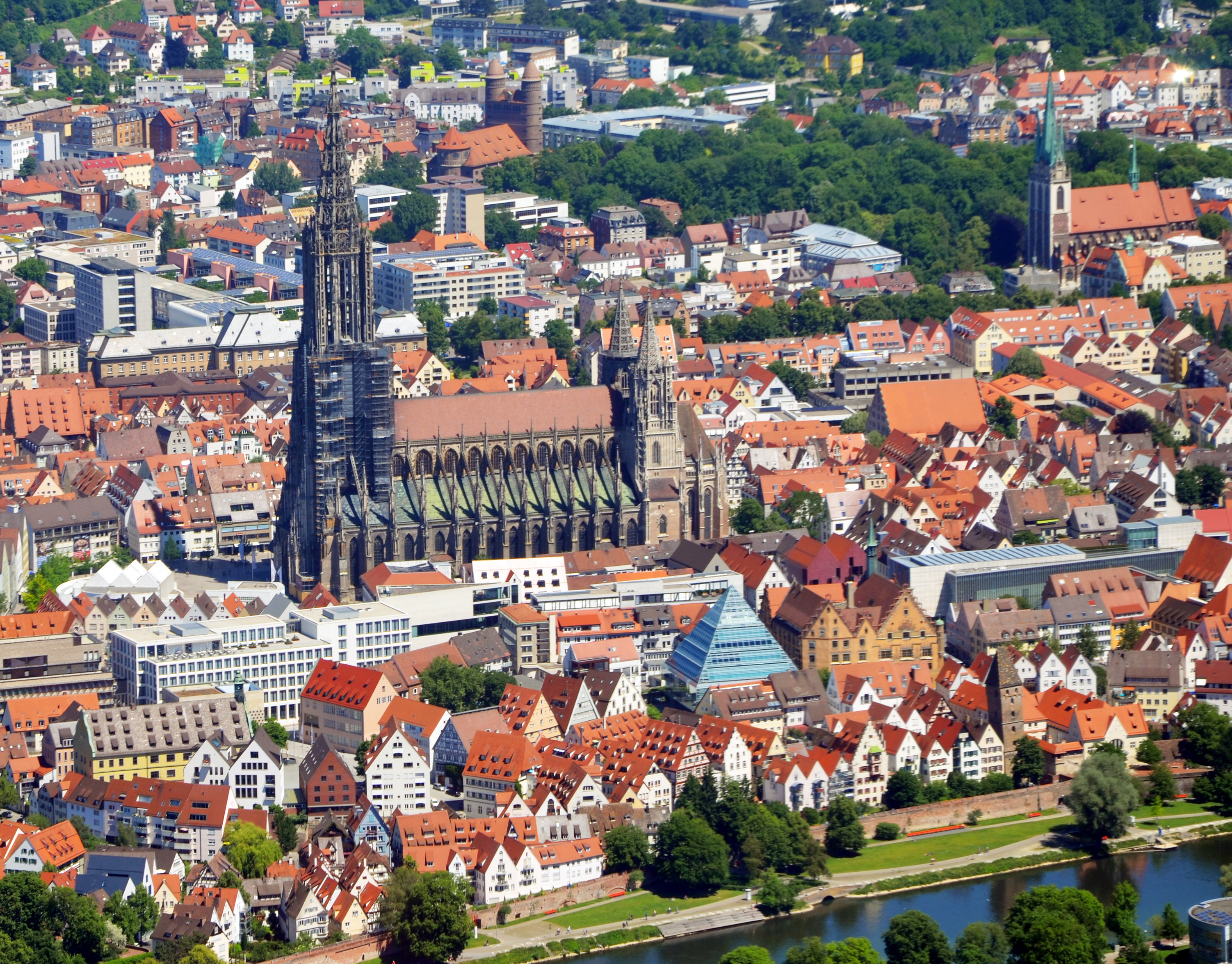 Ansicht der Stadt Ulm samt Münster