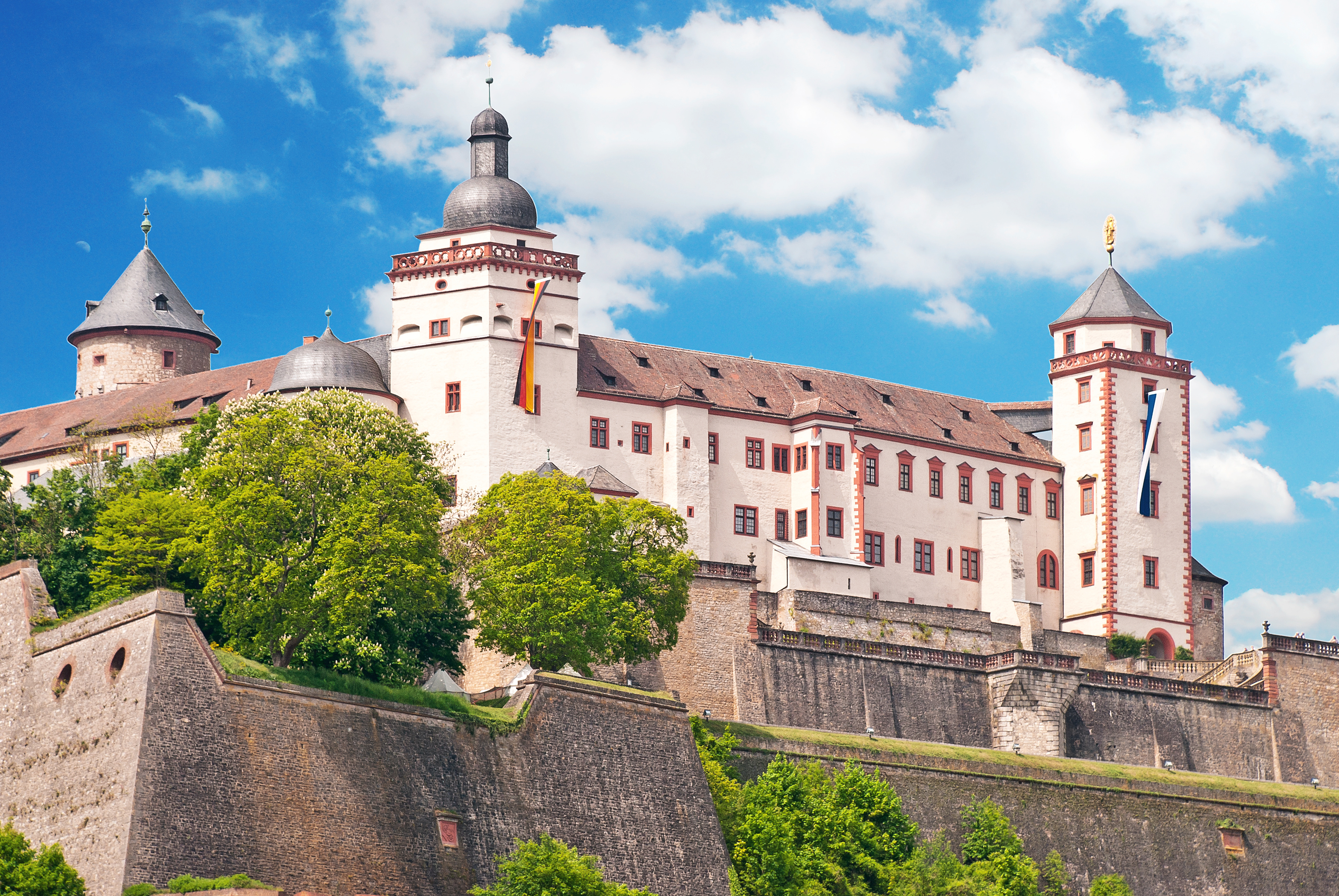 Würzburg - Ansicht Festung Marienberg