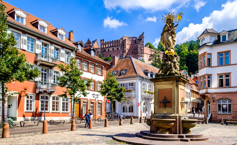Heidelberg - Ansicht Gebäude Altstadt