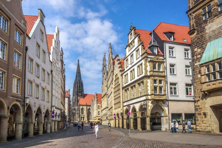 Tagesausflug nach Münster - Ansicht Gebäude in der Innenstadt