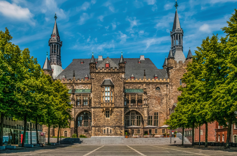 Aachen - Ansicht Aachener Rathaus