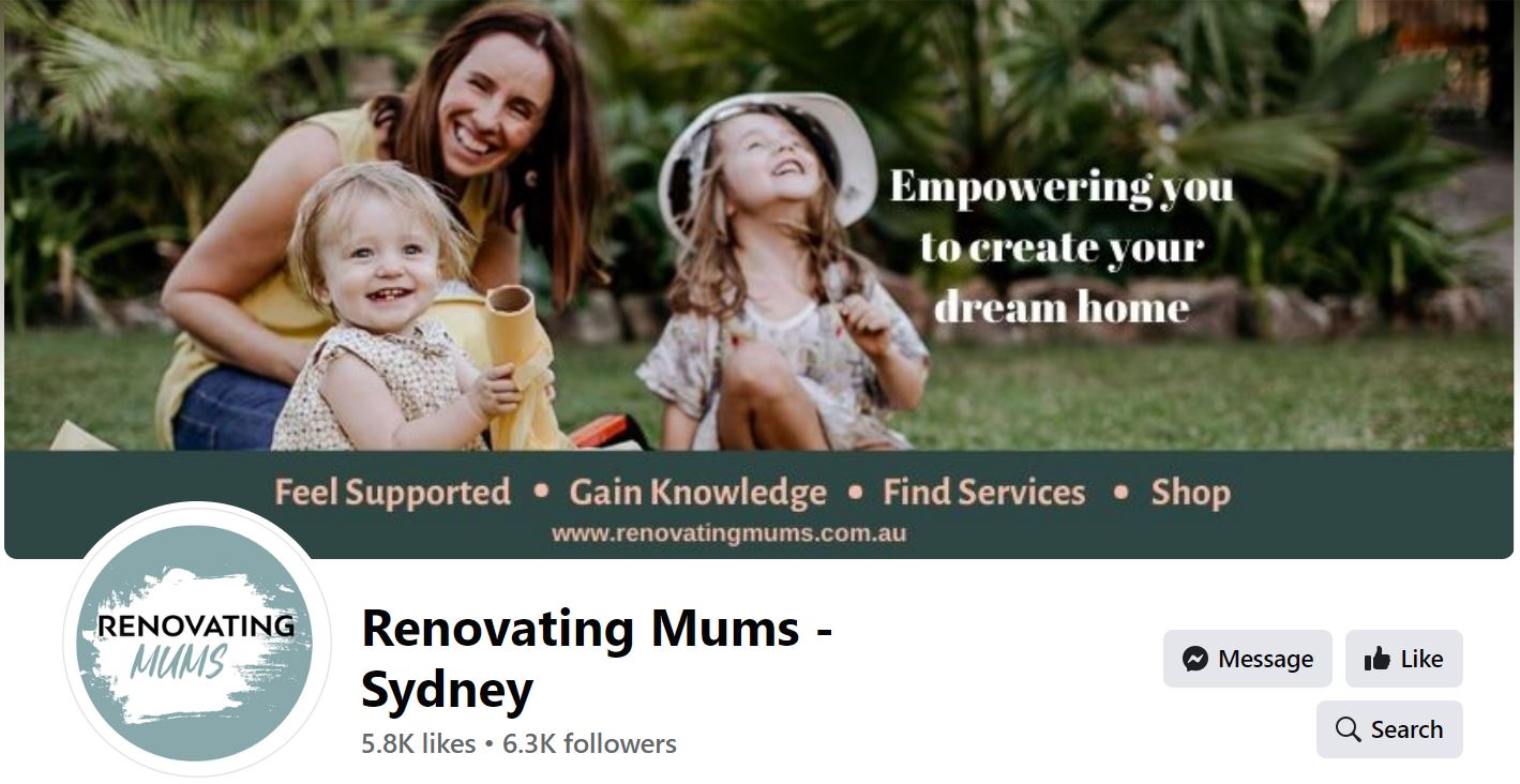 renovating mums -sydney facebook page