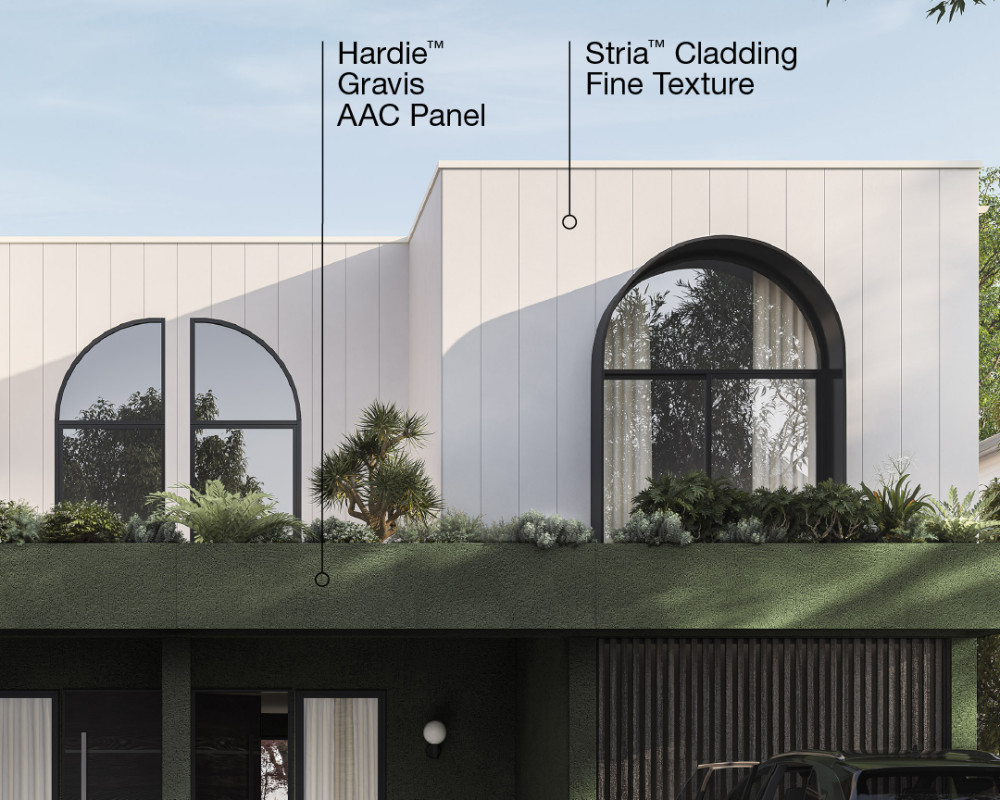 hardie-gravis-wall-panel-stria-cladding-finetexture-exterior-modern-classical-renderwithpointers-1080x1080-jameshardie-Image Gallery JH Website