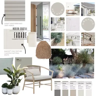 Modern Coastal Mood Board | Hardie™ Fine Texture Cladding and Linea™ Weatherboards 