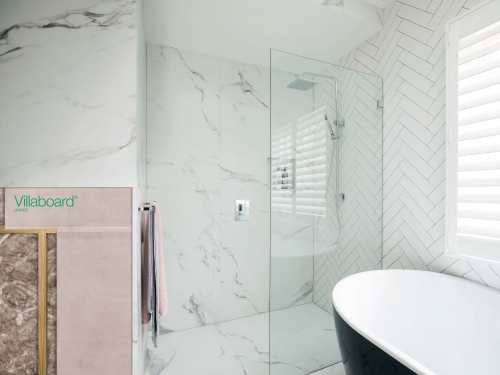 Villaboard Wall Lining Achieve Your, What Board For Bathroom Walls