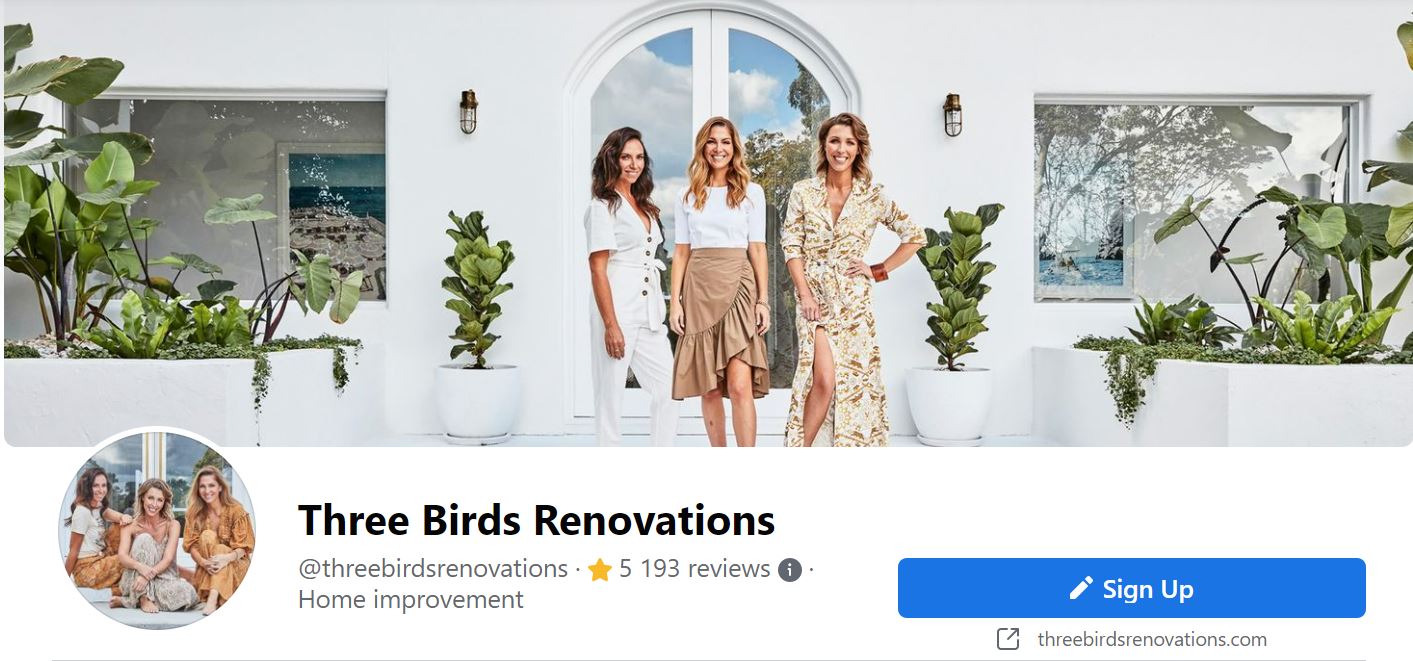 three birds renovations facebook page