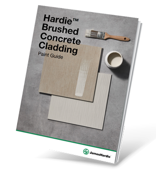 Hardie™ Brushed Concrete Cladding Paint Guide