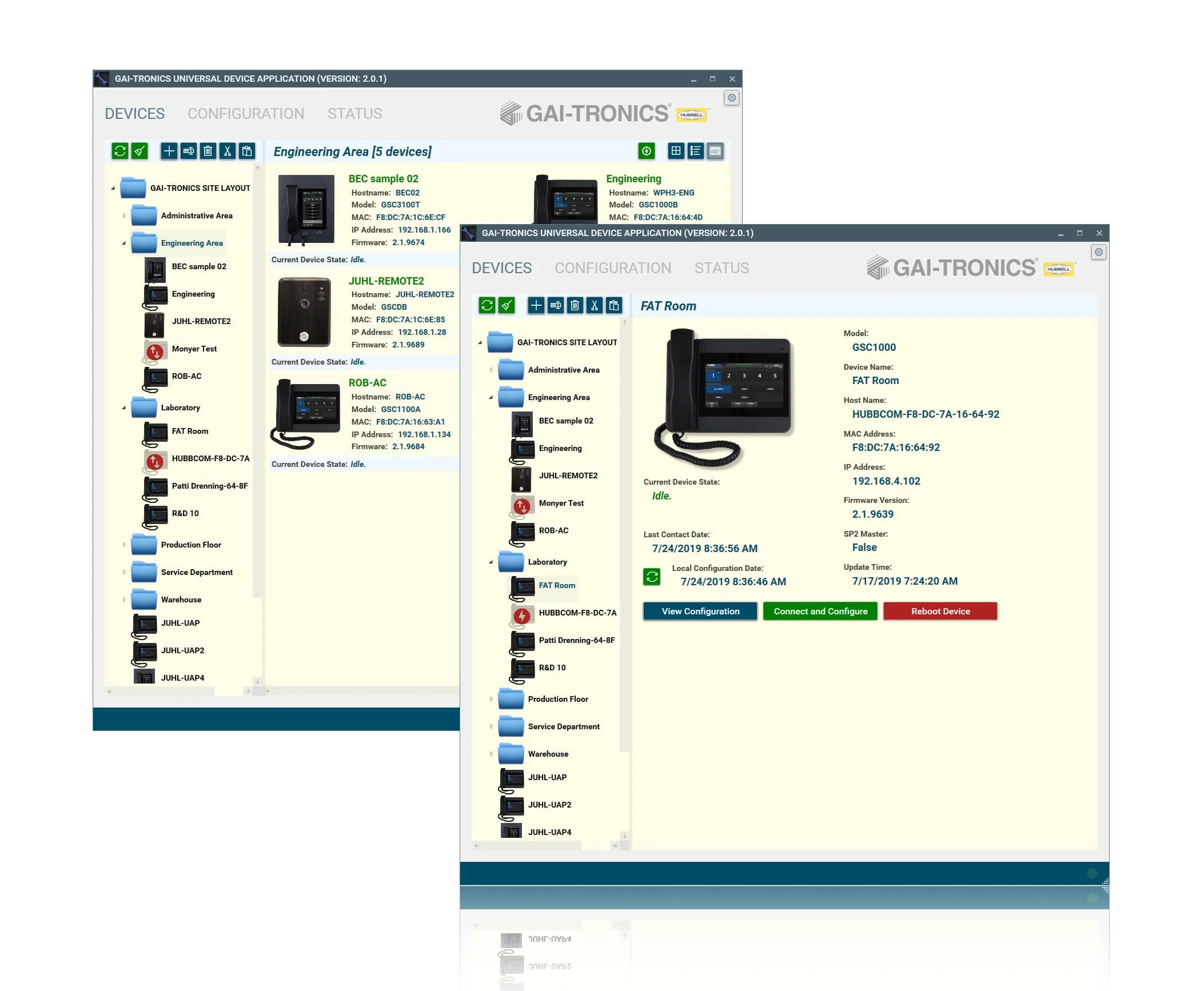 GUDA - GAI-TRONICS’ Universal Device Application GUDA - GAI-TRONICS’ Universal Device Application