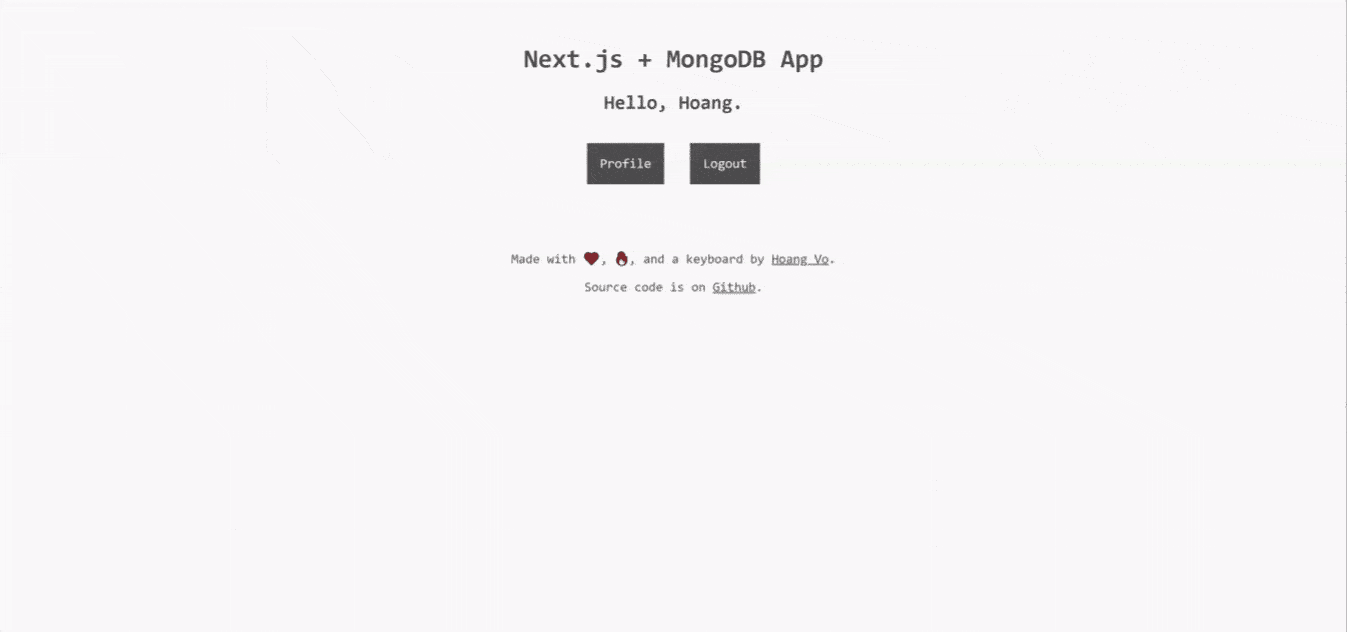 User Profile Feature: How I build a full-fledged app with Next.js and MongoDB