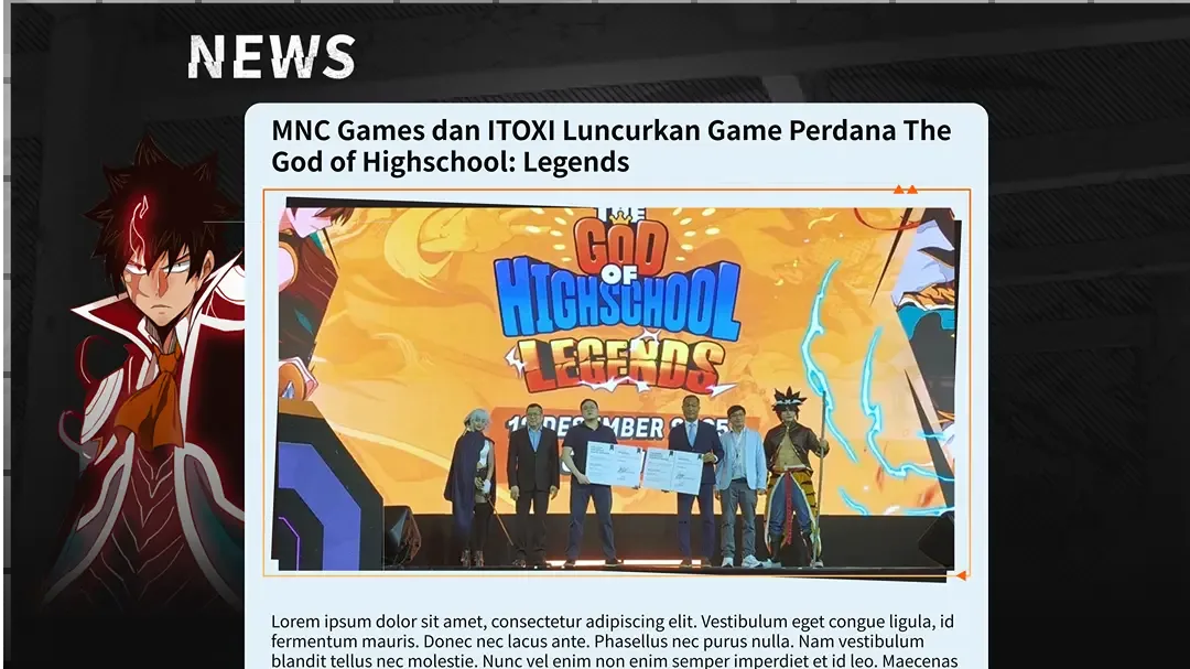 News article about the game's launch by MNC Games and ITOXI.